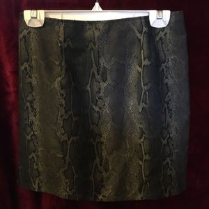 Snakeskin skirt